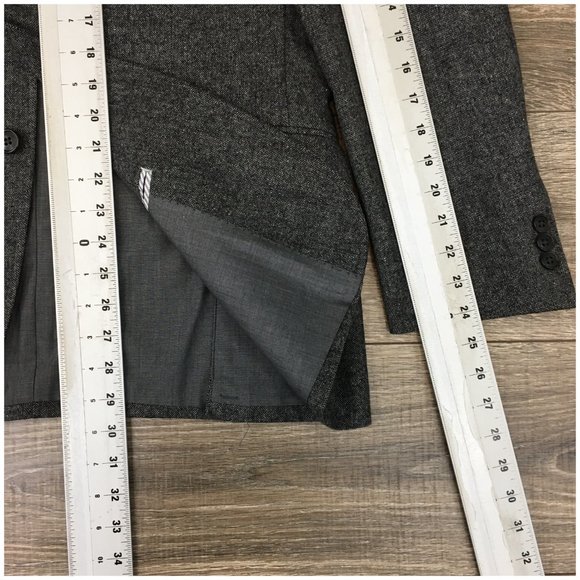 Pronto Uomo Mens Blazer Sport Coat Two Button‎ Casual Jacket Size 40R Tweed Suit - Picture 13 of 13